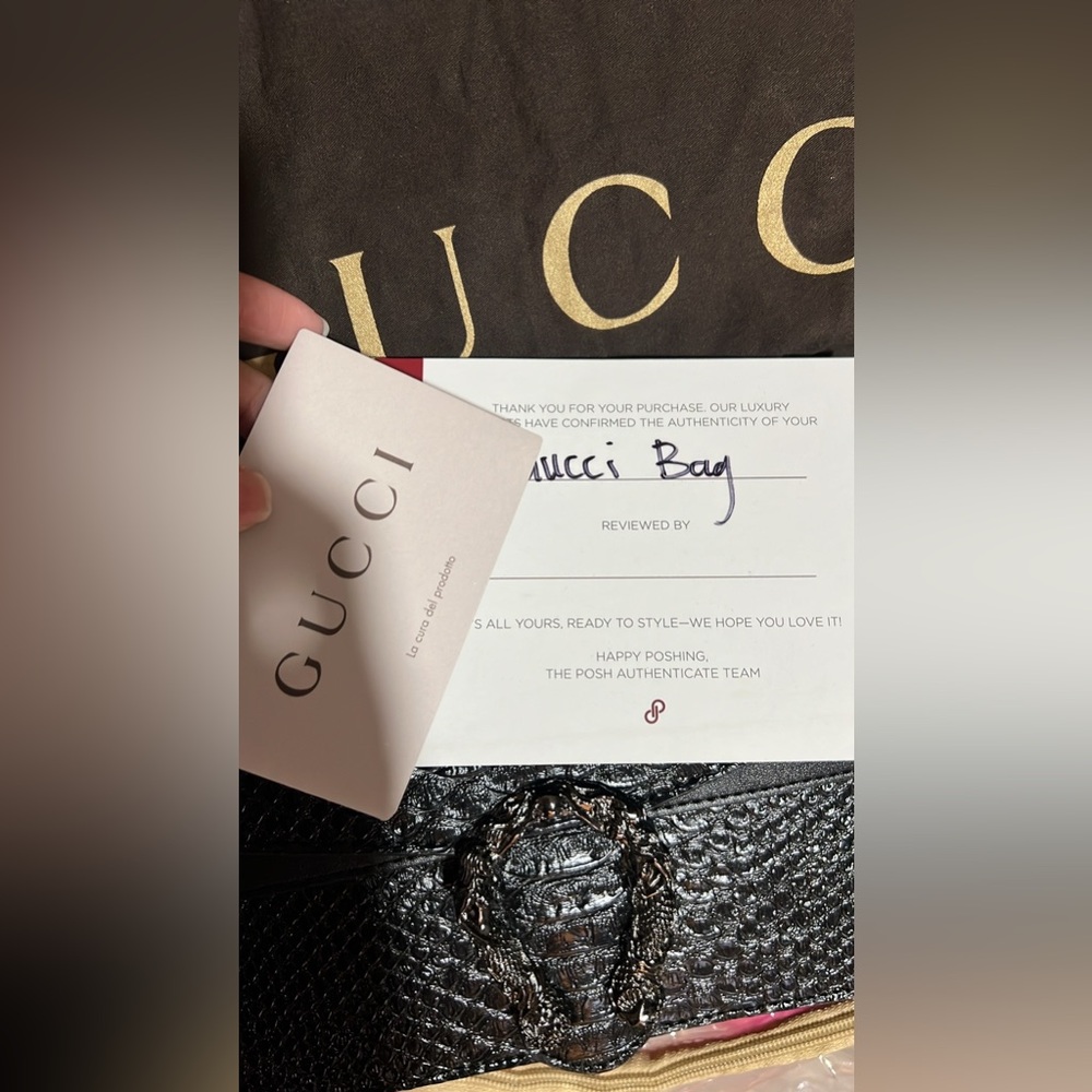 Gucci Diyonusis Shoulder Bag NWOT COMES WITH DUSTBAG AND COA - Picture 2 of 4